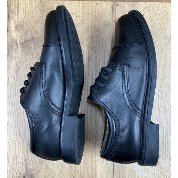 Dockers Dress Shoes Mens 7.5 M Gordon Oxford Black Leather Cap Toe 90-2214 - Picture 10 of 16